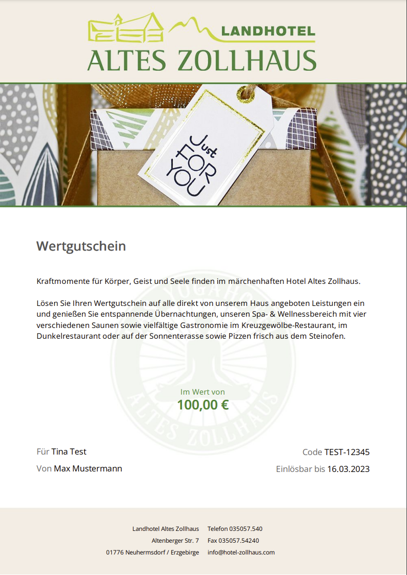 Wertgutschein